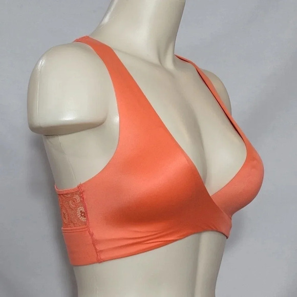SMALL Gilligan Lightly Lined Lace Back‎ Wire Free Bra Orange NWT - Picture 2 of 6